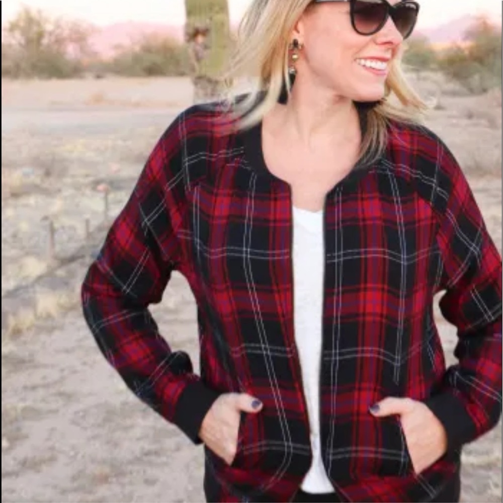 Tartan Bomber Jacket.